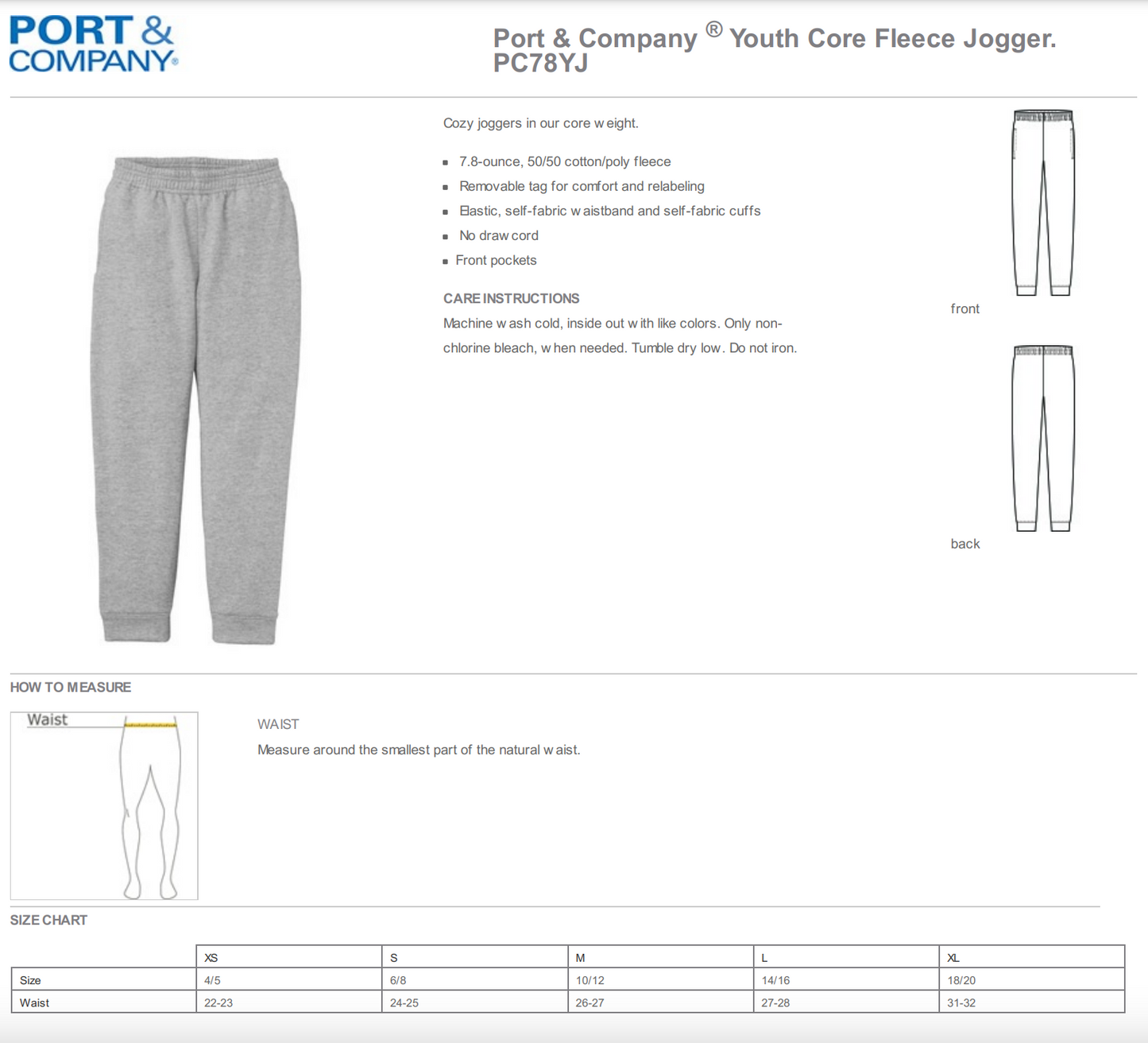 Port & Company ® Youth Core Fleece Jogger