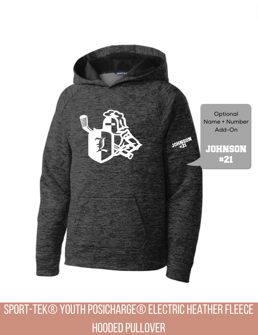 Sport-Tek® Youth PosiCharge® Electric Heather Fleece Hooded Pullover