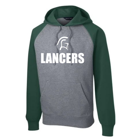 Lancers Raglan Colorblock Pullover Hooded Sweatshirt