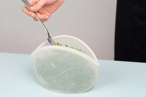 Reusable Silicone Storage Bag – Clear (900ml)
