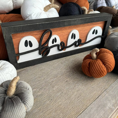 Boo Ghost Halloween Frame