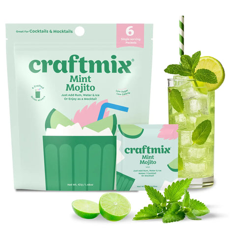 Mint Mojito Cocktail / Mocktail Mixer - 6 Servings Multipack