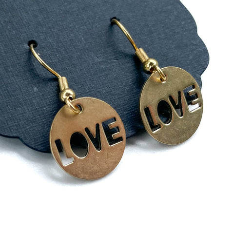 L-O-V-E Dangle Earrings