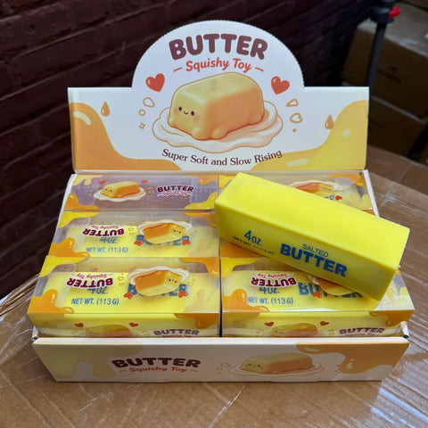 Crackling Crunchy Yellow Butter Squishy