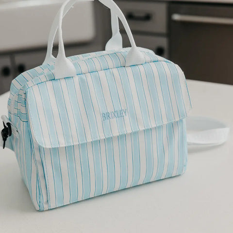 Brixley Lunch Box - Blue Stripe
