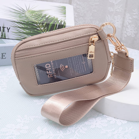 Wristlet Zip Wallet With ID Window