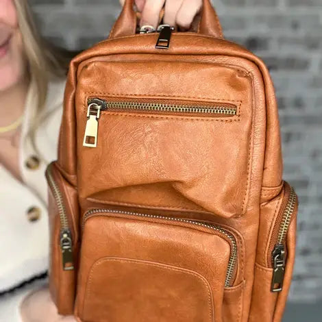 The Jenn Backpack - Brown