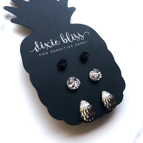Raven 3 Pack Earrings