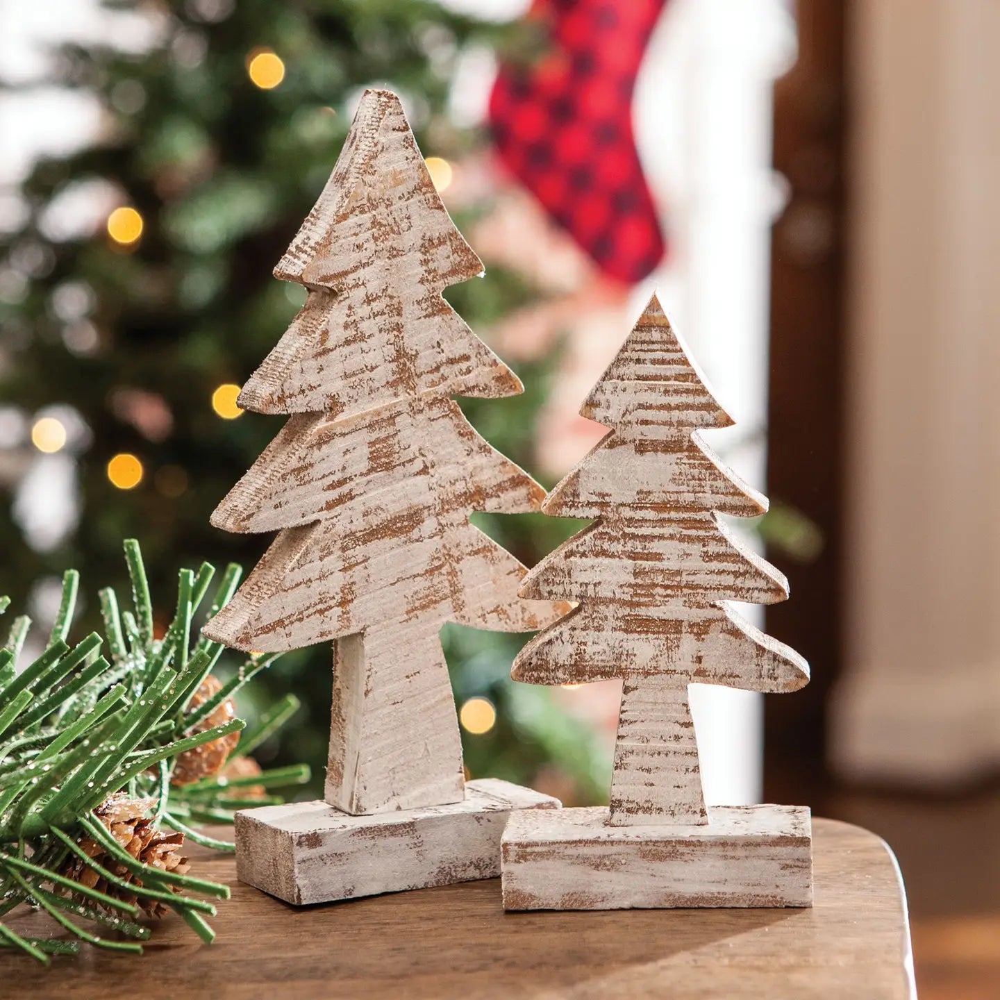 Distressed Wooden Tree 8 Inches – Johnson Livings