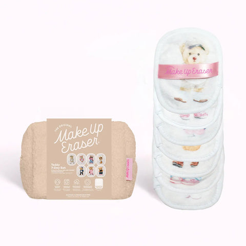 Teddy Bear 7-Day Gift Set & Plush Cosmetic Bag