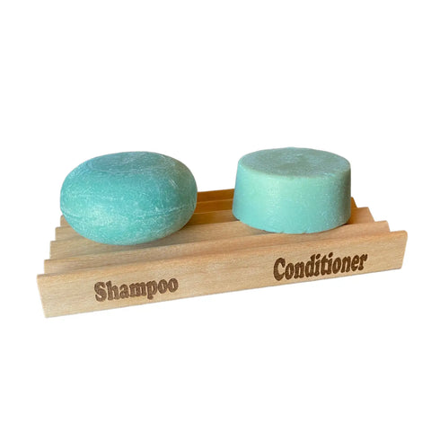 Shampoo and Conditioner Bar Wooden Dish