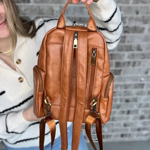 The Jenn Backpack - Brown