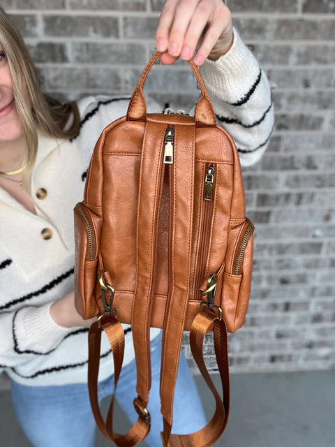 The Jenn Backpack - Brown