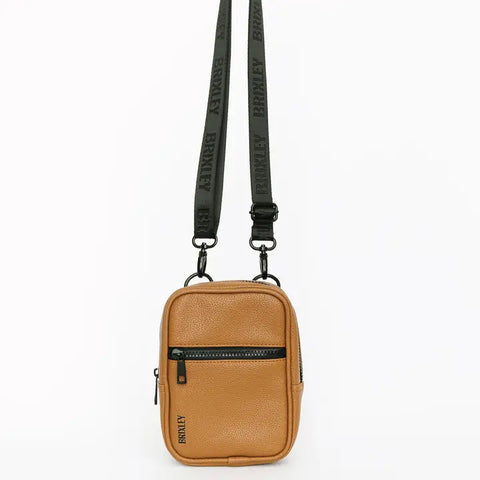 Brixley Leather Crossbody Sling - Leather Toffee