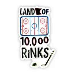 Land Of 10,000 Rinks Sticker