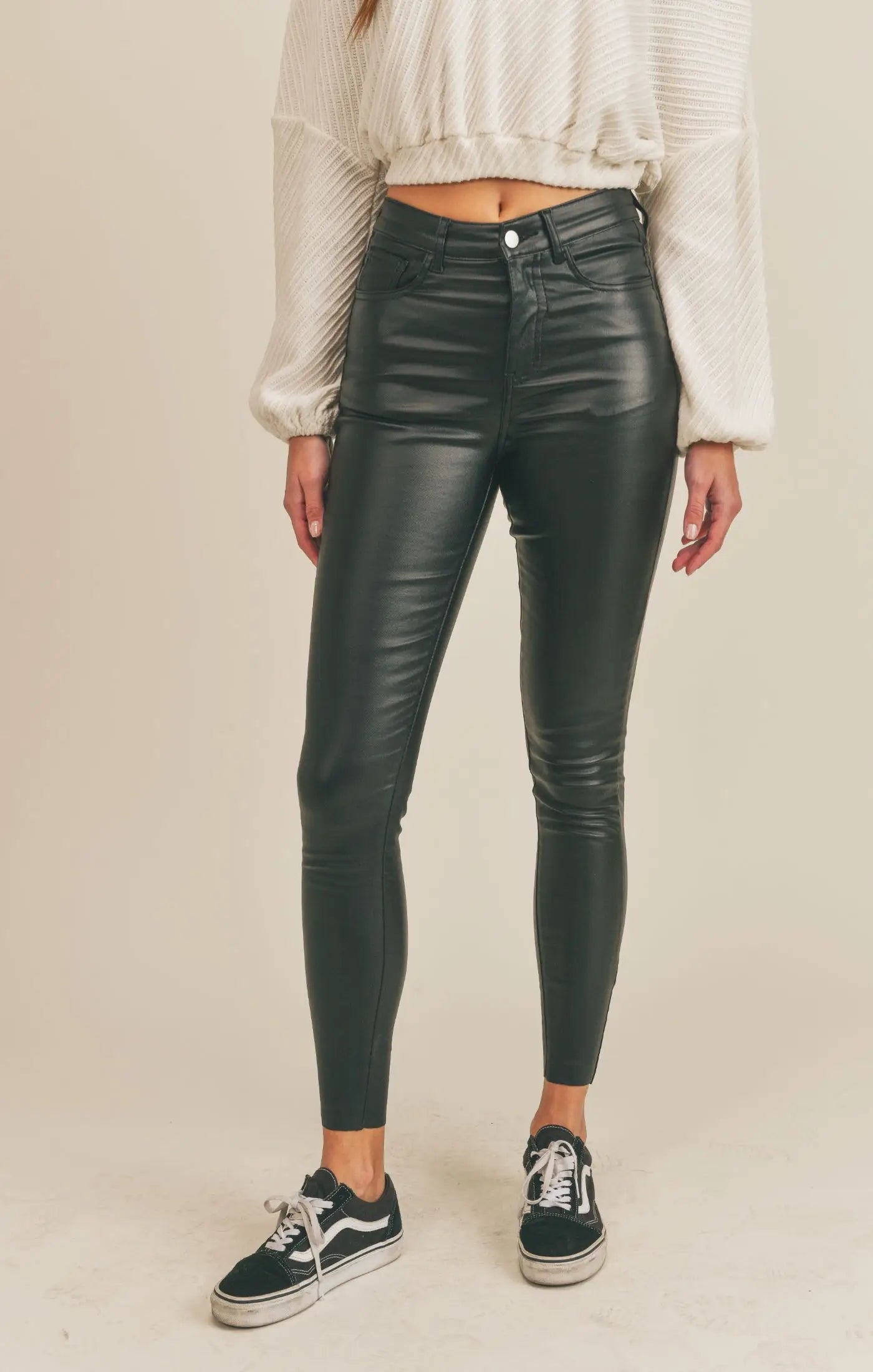 Vegan Leather Jegging