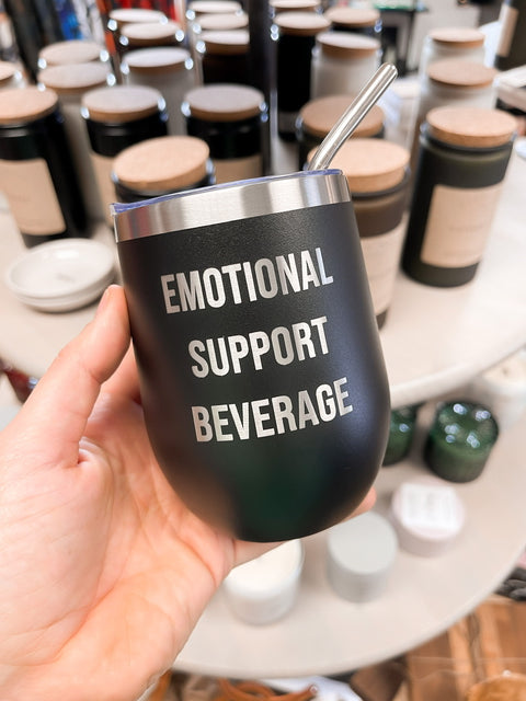 Emotional Support Beverage Stemless Tumbler