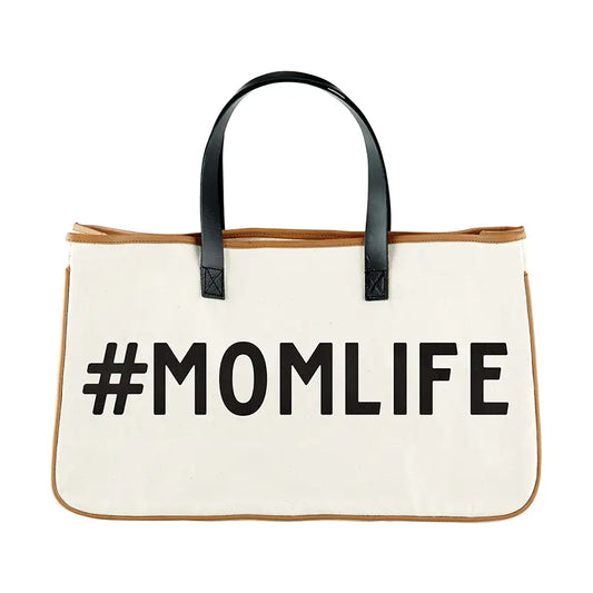 #MomLife Canvas Tote Bag