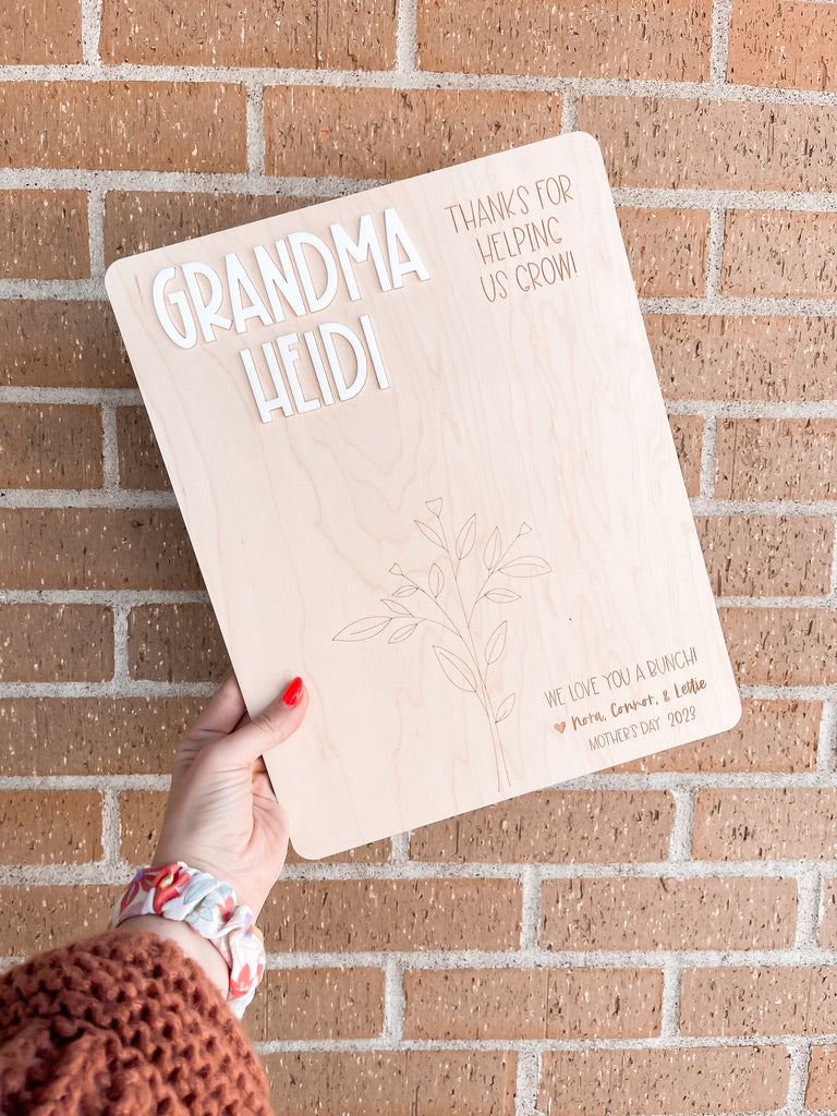 Mother's Day Handprint Sign