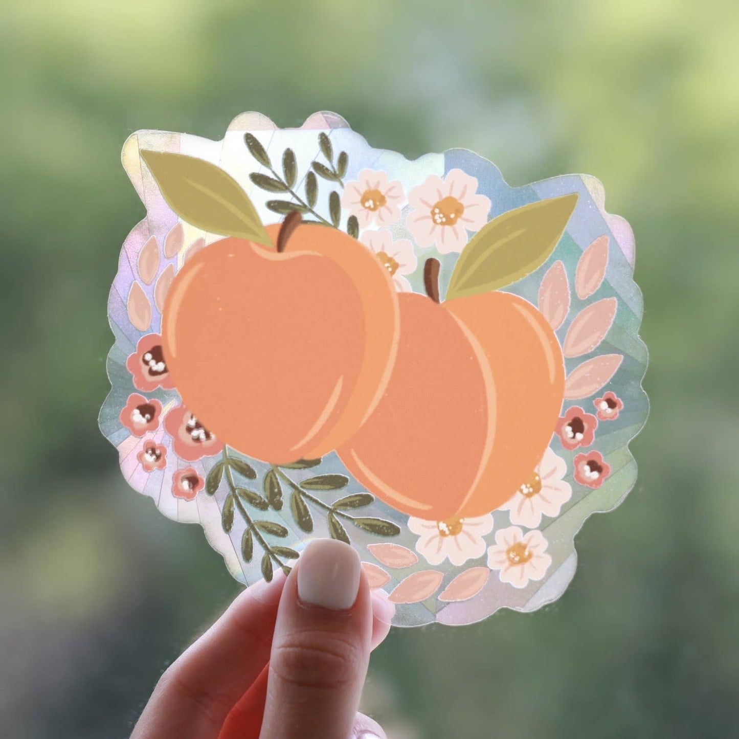 Peaches Sun Catcher