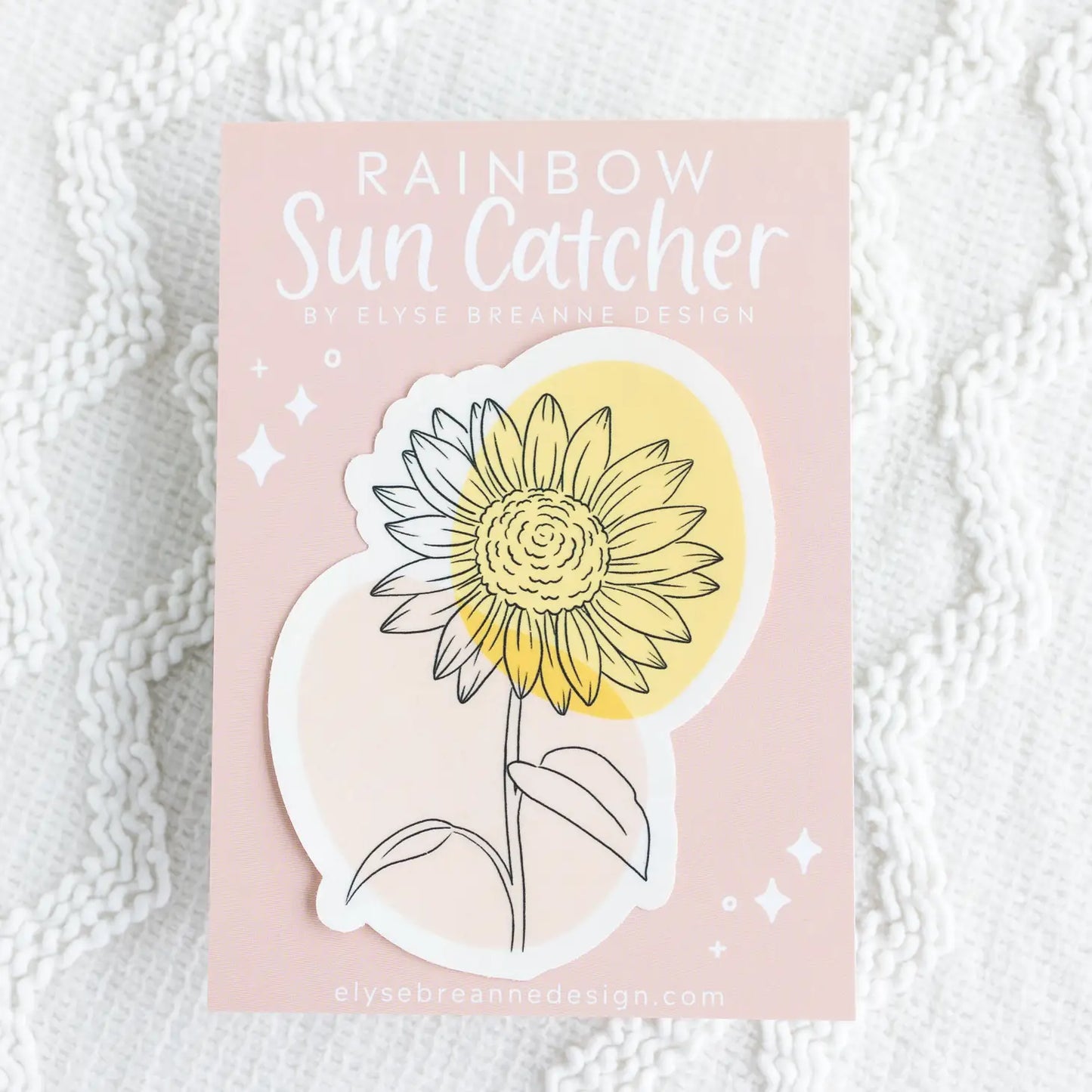 Abstract Sunflower Sun Catcher