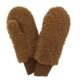 Solid Sherpa Mittens