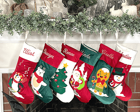 Velvet Christmas Stockings