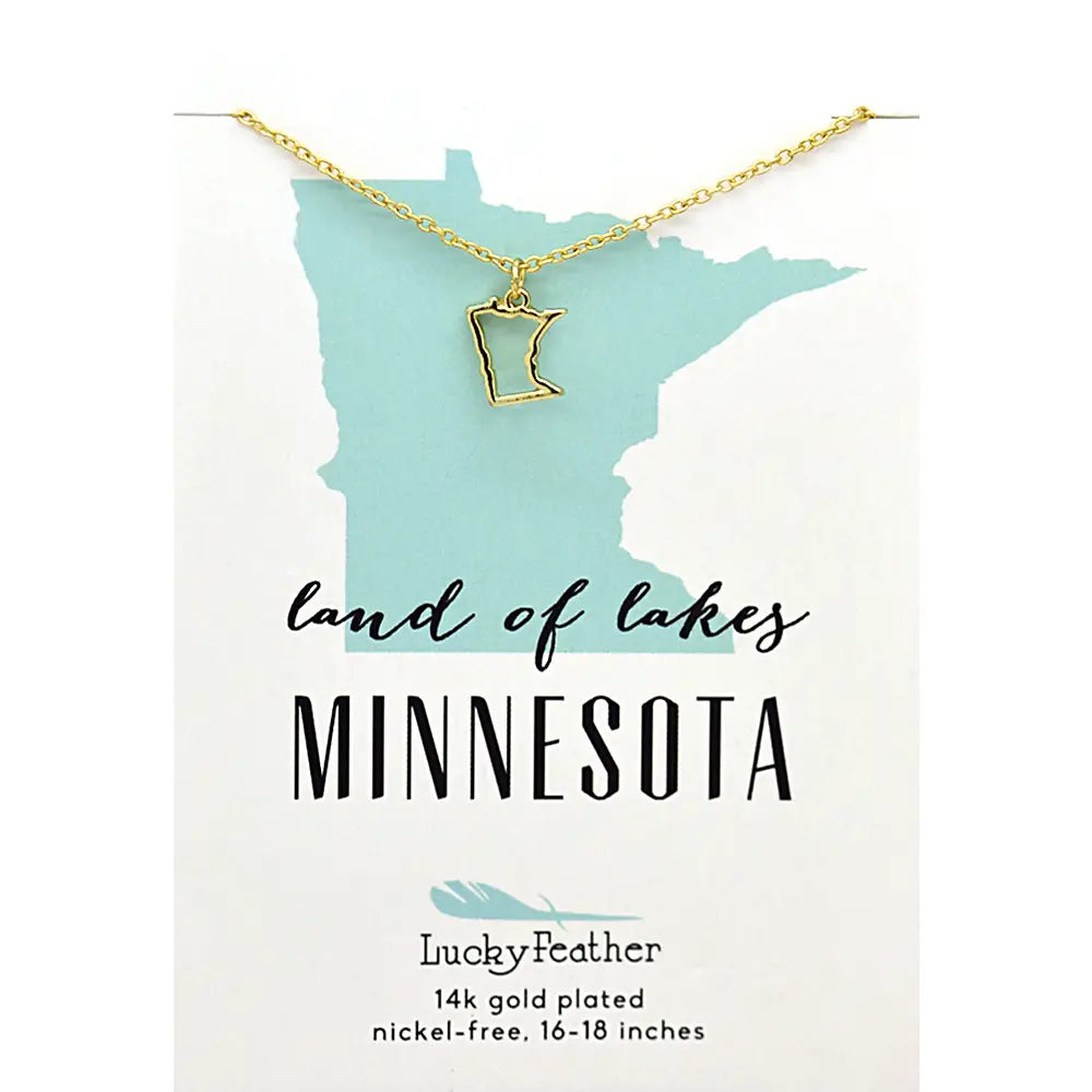 State Shaped Necklaces