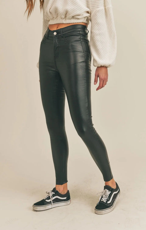 Vegan Leather Jegging