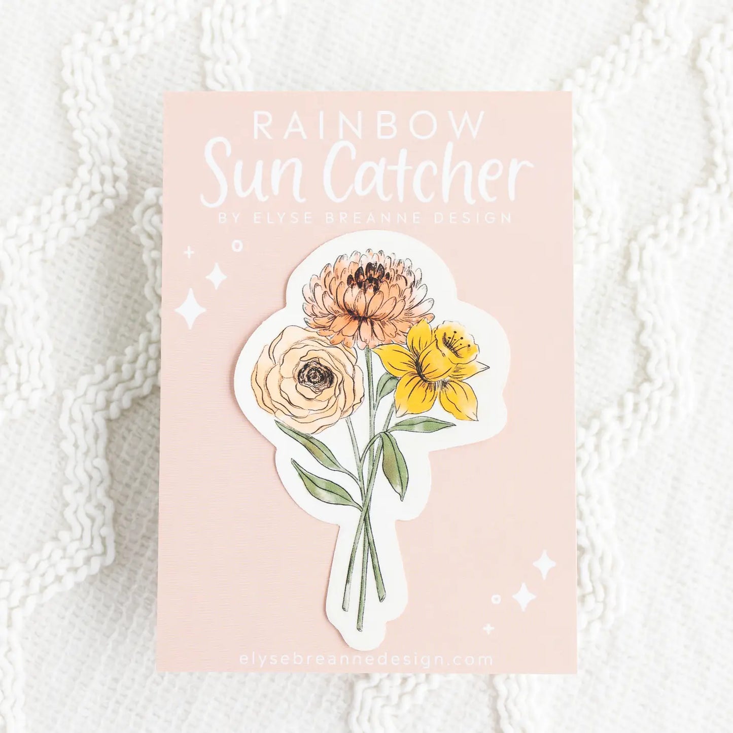 Daffodil and Chrysanthemum Sun Catcher