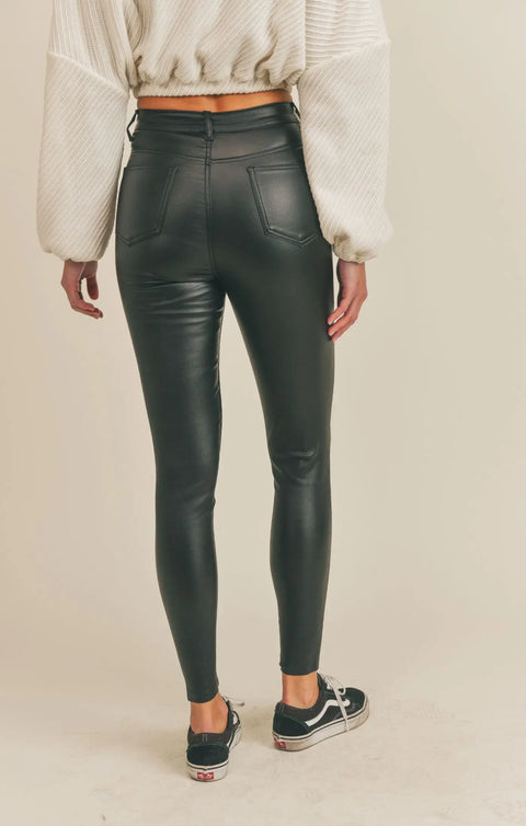 Vegan Leather Jegging