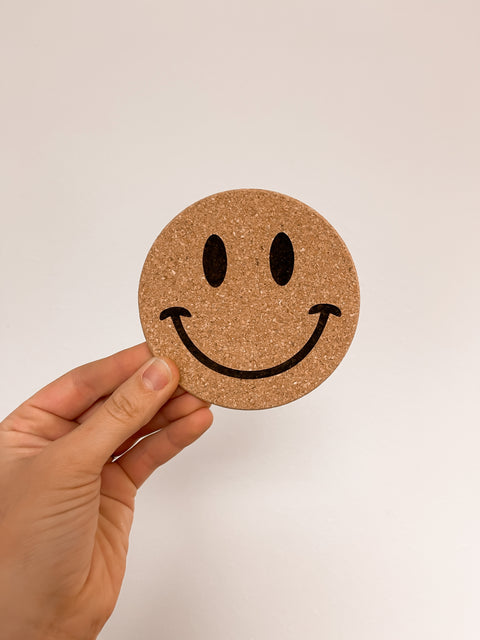 Smiley Cork Coasters