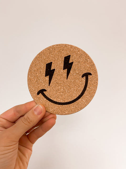 Smiley Cork Coasters