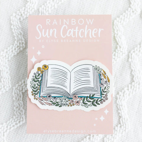 Floral Book Sun Catcher