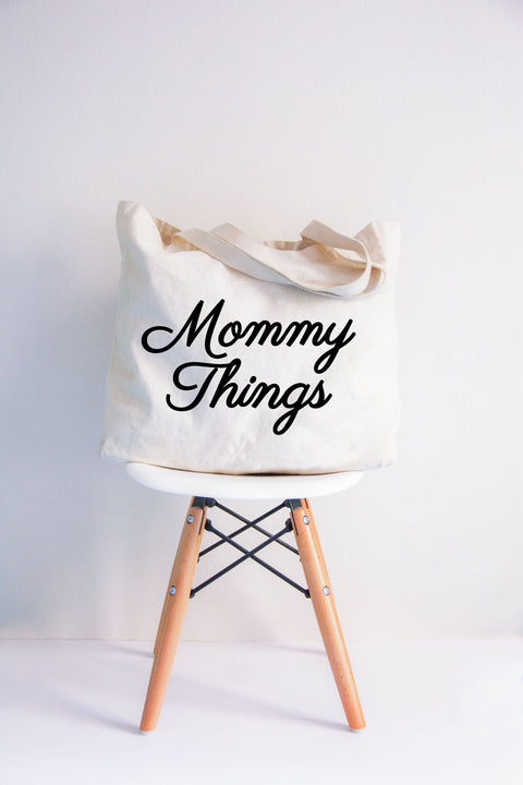 Mommy Things Cursive XL Tote Bag