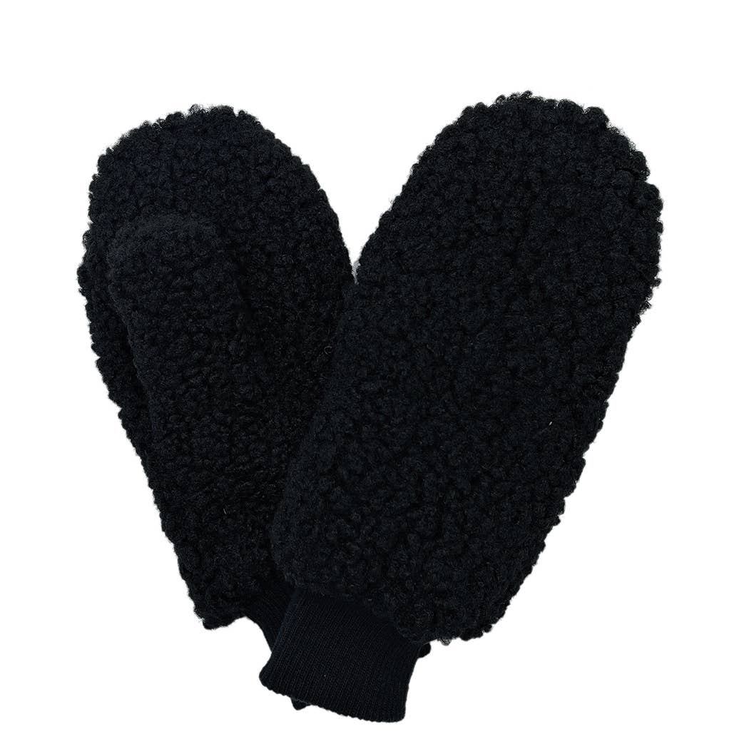 Solid Sherpa Mittens – Johnson Livings LLC