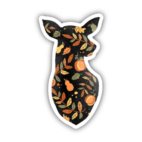 Autumn Leaves Deer Nature Sticker