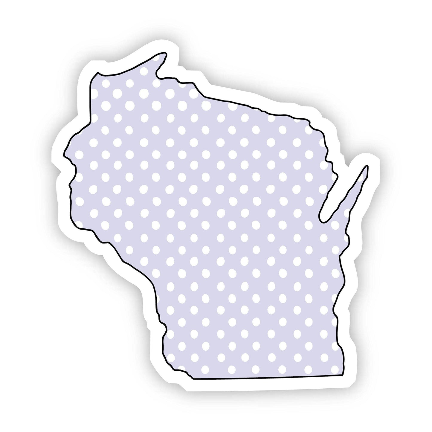 Wisconsin Polka Dot Sticker