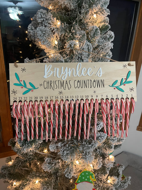 Candy Cane Christmas Countdown