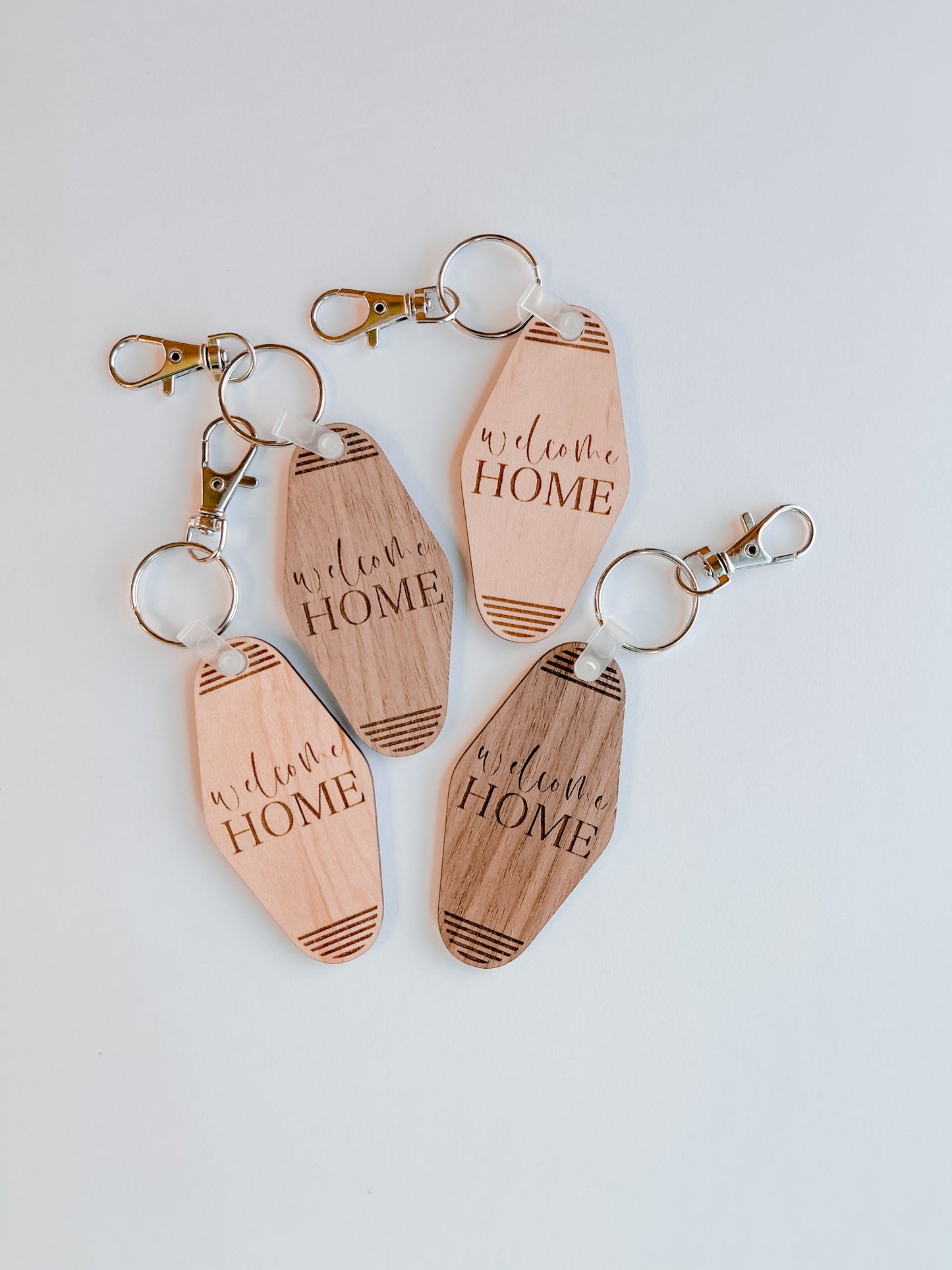 Welcome Home Motel Keychains
