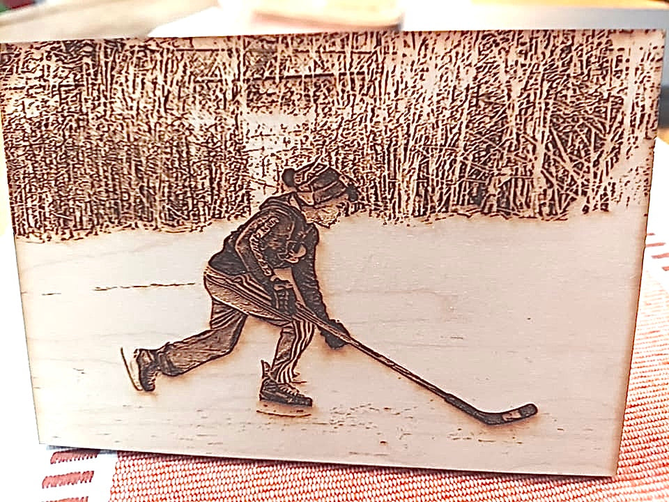 Sports Photo Engraving | Engraved Wood Photos
