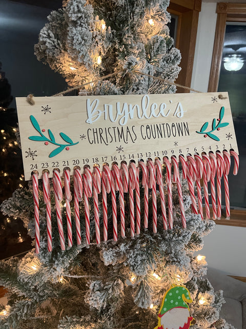 Candy Cane Christmas Countdown