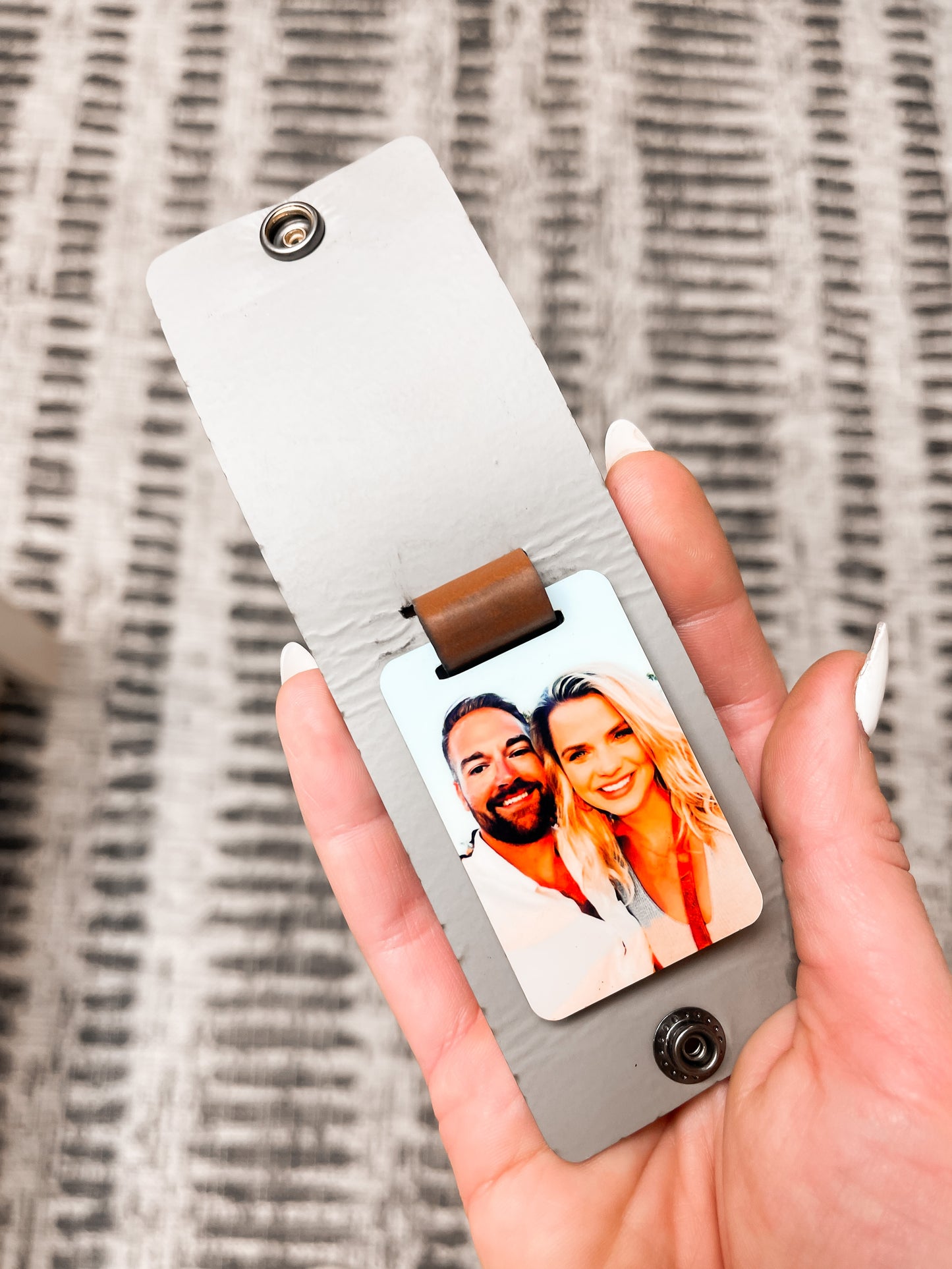 Photo Leatherette Keychain