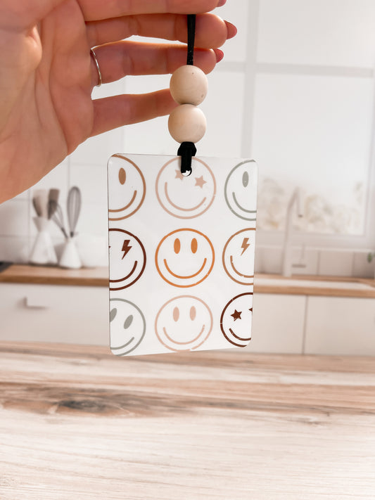 Boho Smiley Car Charm