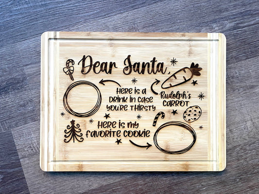 Santa Tray Engraved Cutting Board