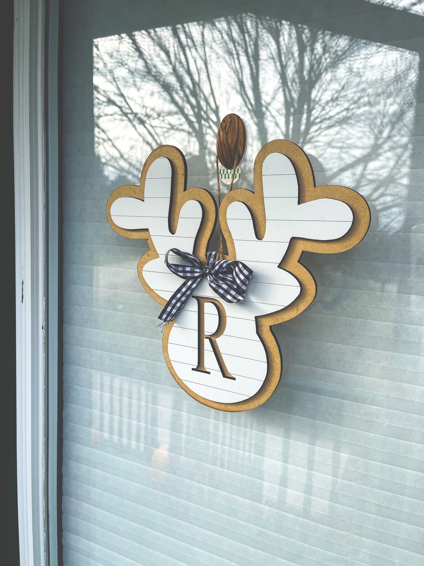Shiplap Reindeer Door Hanger